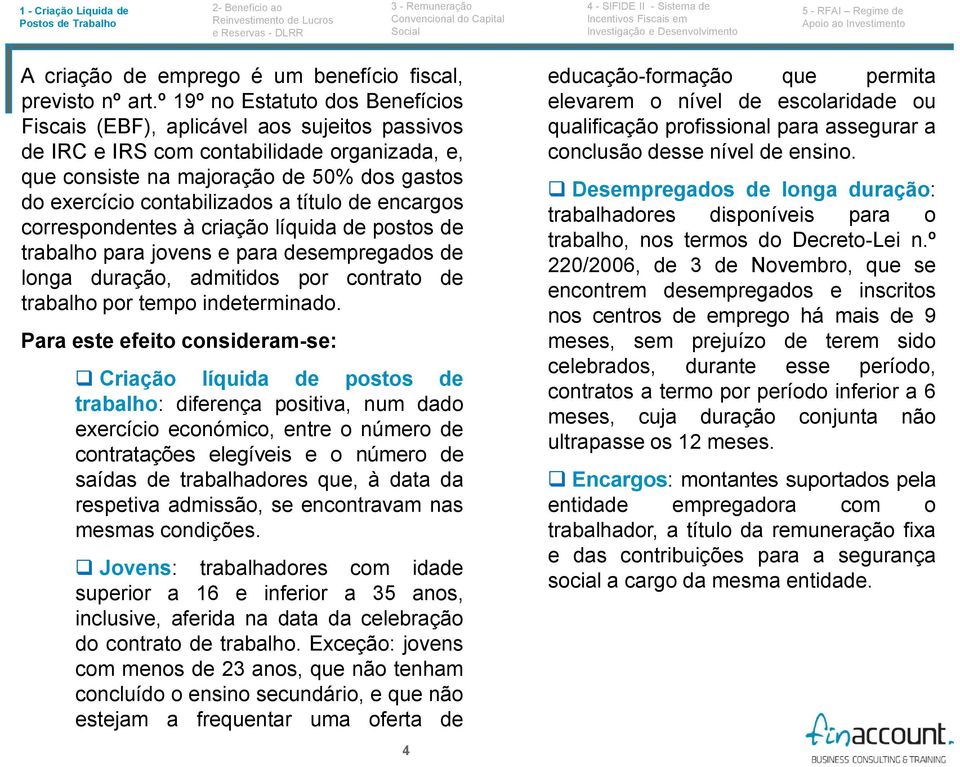 título de encargos correspondentes à criação líquida de postos de trabalho para jovens e para desempregados de longa duração, admitidos por contrato de trabalho por tempo indeterminado.