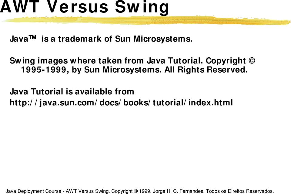 Copyright 1995-1999, by Sun Microsystems. All Rights Reserved.