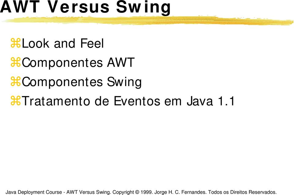 Componentes Swing