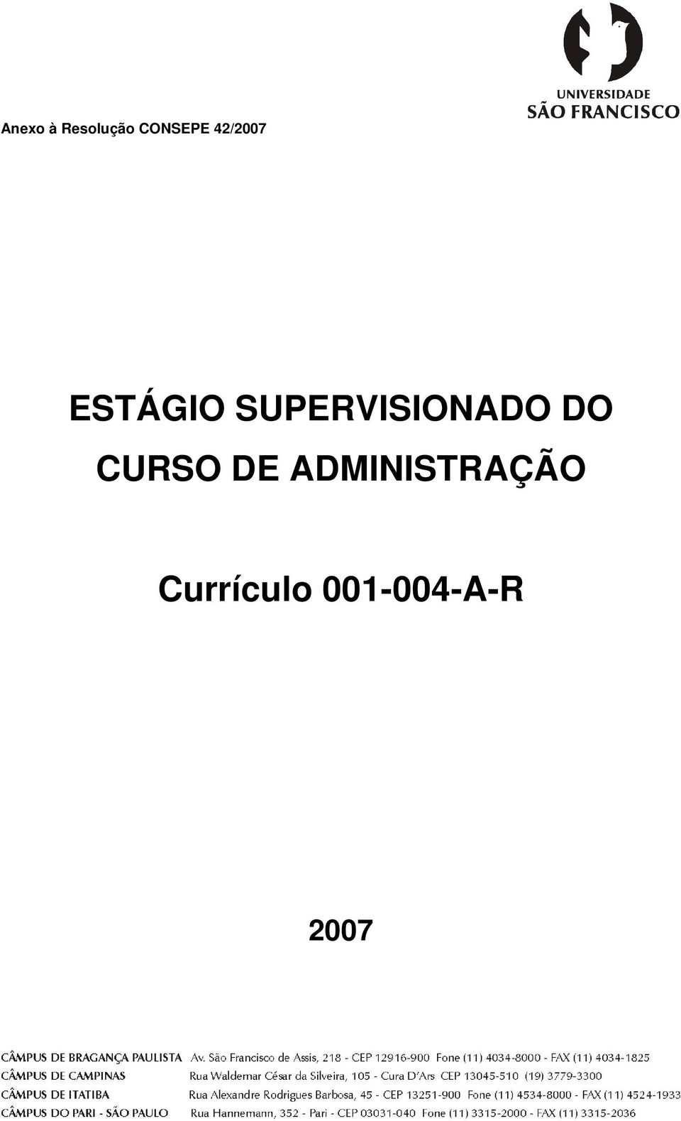 SUPERVISIONADO DO CURSO DE