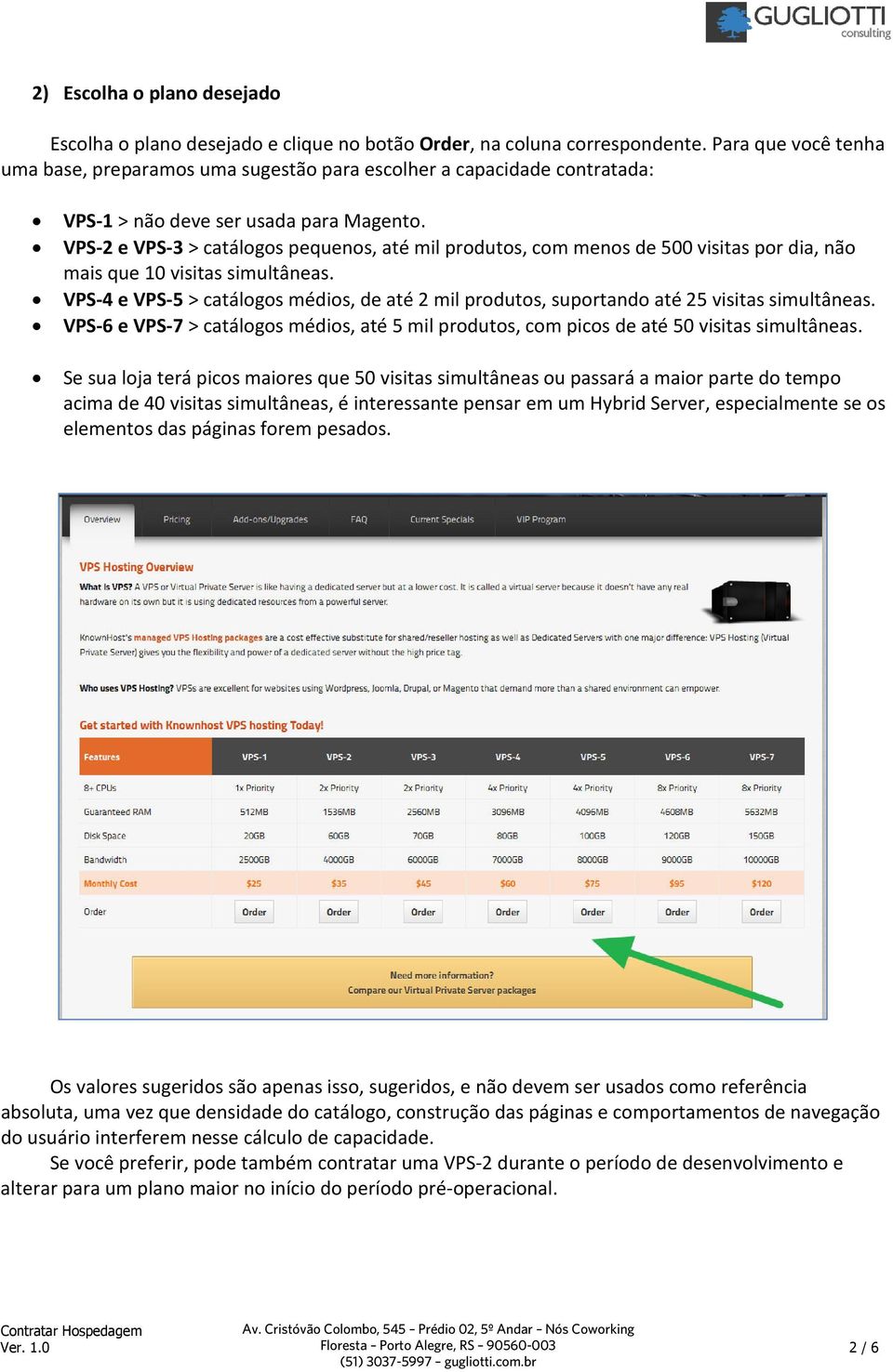 VPS-2 e VPS-3 > catálogos pequenos, até mil produtos, com menos de 500 visitas por dia, não mais que 10 visitas simultâneas.