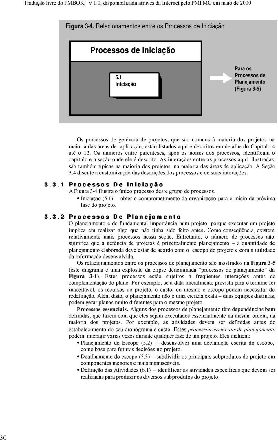 4 até o 12. Os números entre parênteses, após os nomes dos processos, identificam o capítulo e a seção onde ele é descrito.