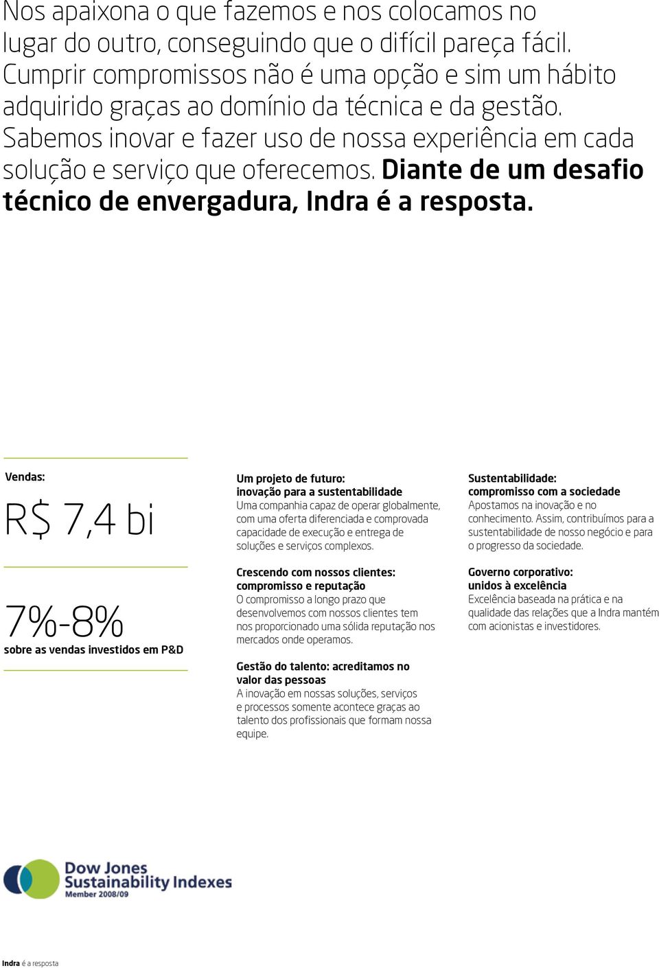 Diante de um desafio técnico de envergadura, é a resposta.