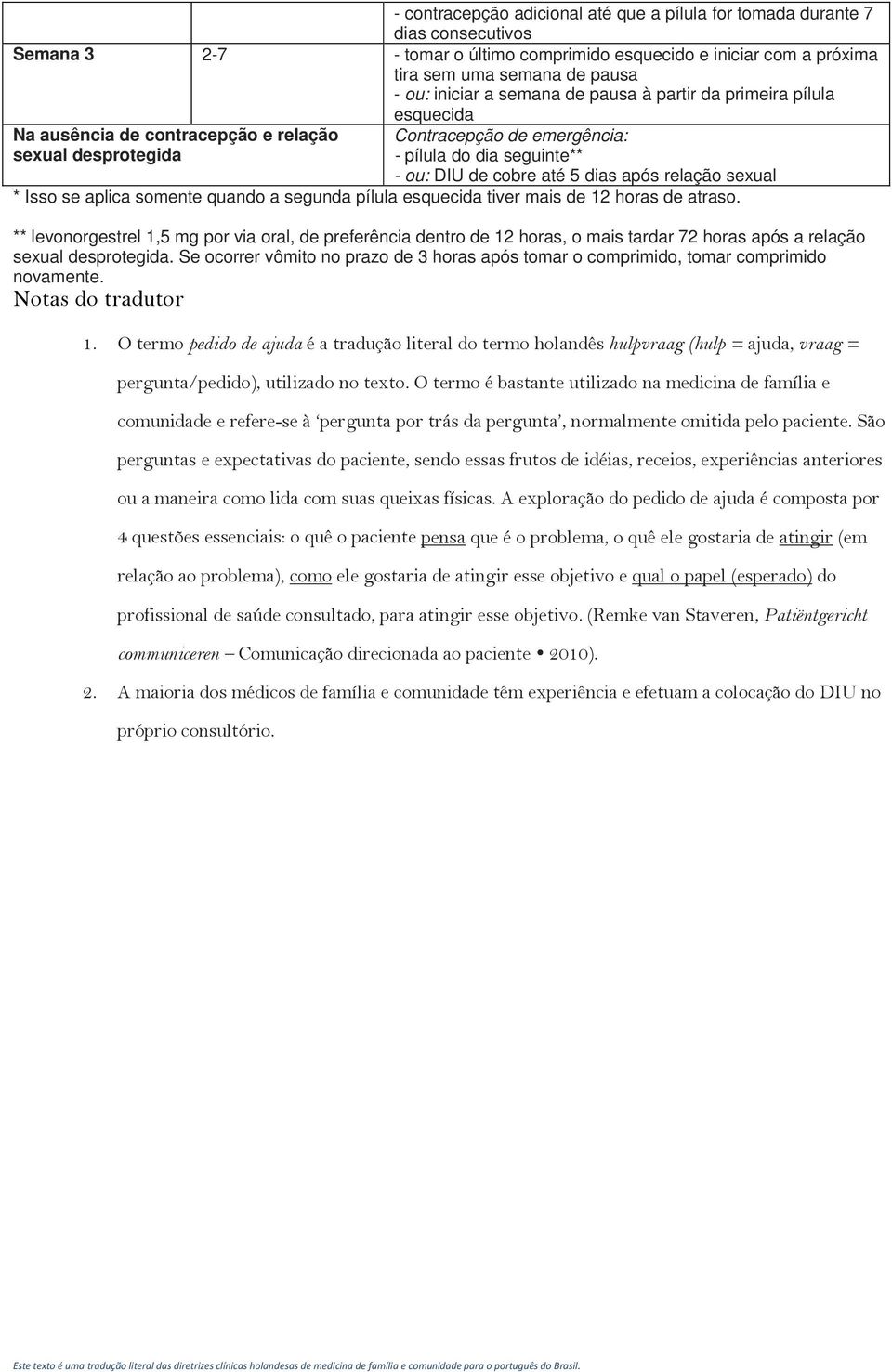 após relação sexual * Isso se aplica somente quando a segunda pílula esquecida tiver mais de 12 horas de atraso.