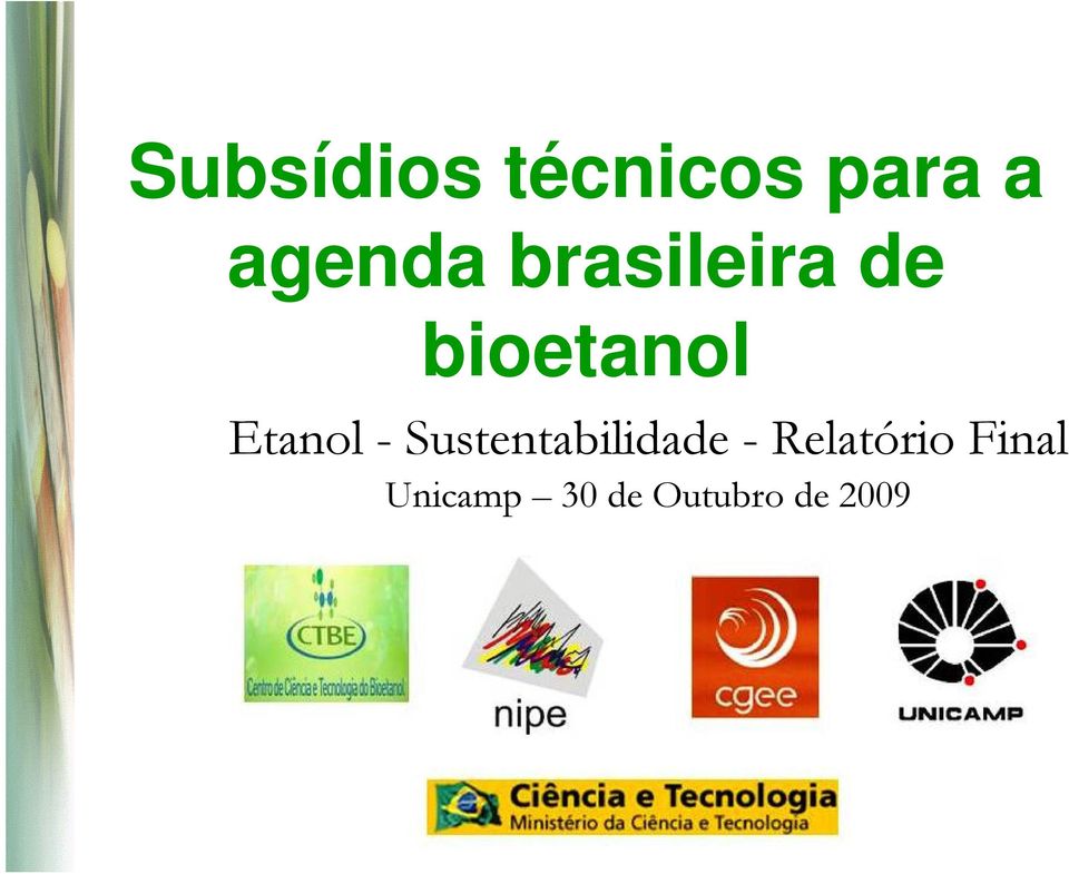 Sustentabilidade - Relatório