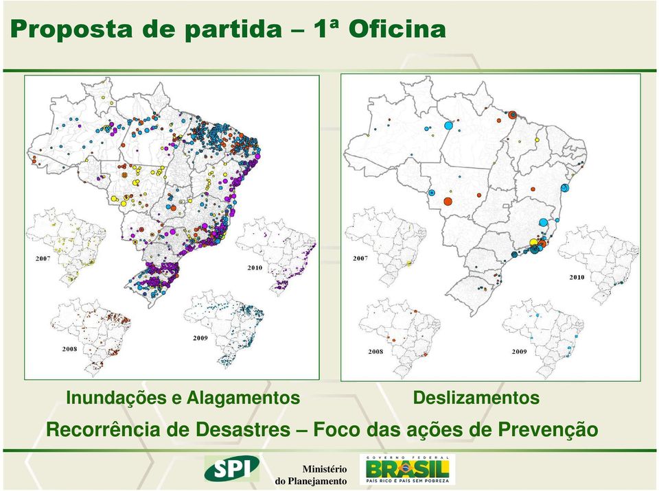 Deslizamentos Recorrência de