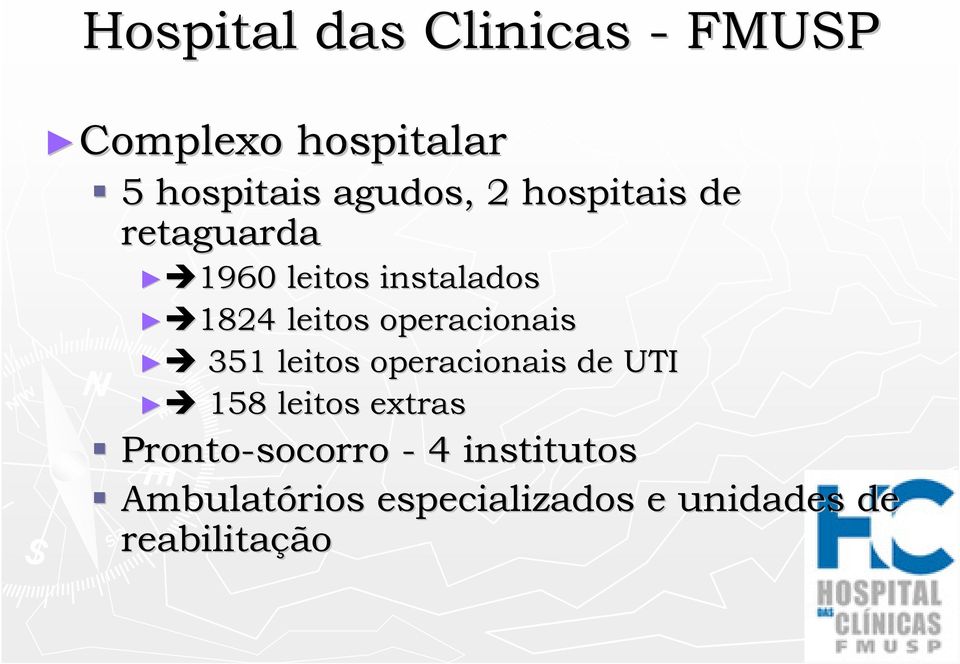 operacionais 351 leitos operacionais de UTI 158 leitos extras