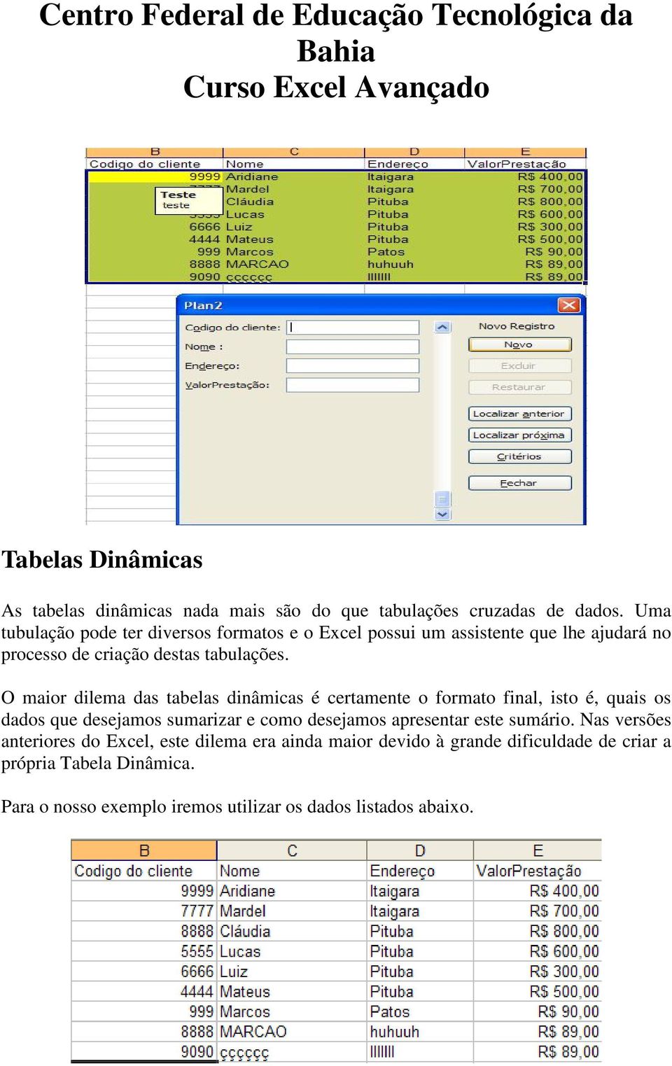 O maior dilema das tabelas dinâmicas é certamente o formato final, isto é, quais os dados que desejamos sumarizar e como desejamos