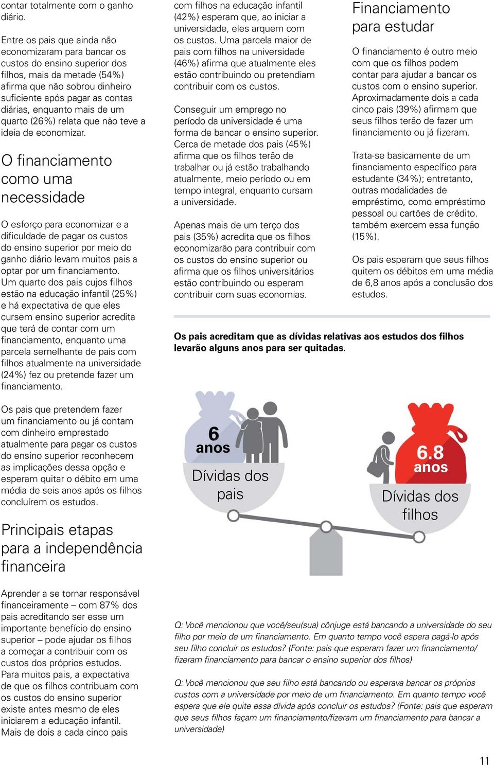 mais de um quarto (26%) relata que não teve a ideia de economizar.