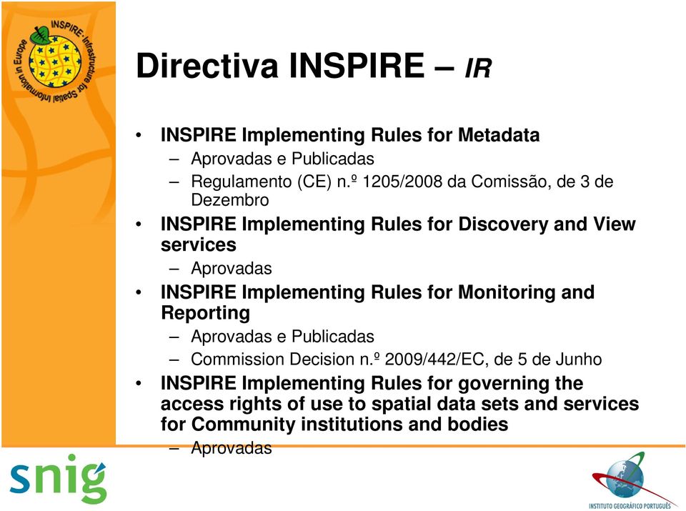 Implementing Rules for Monitoring and Reporting Aprovadas e Publicadas Commission Decision n.