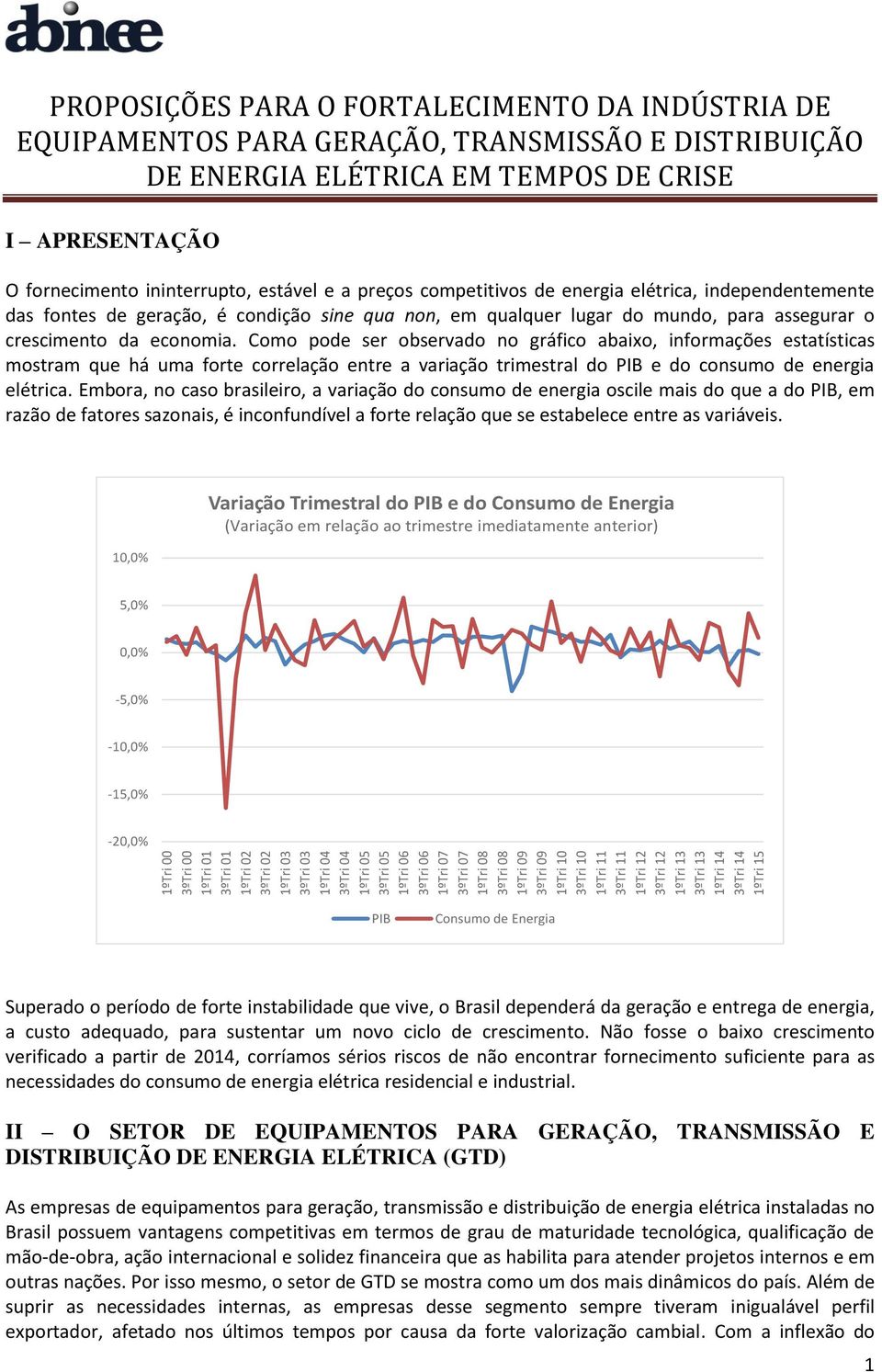 competitivos de energia elétrica, independentemente das fontes de geração, é condição sine qua non, em qualquer lugar do mundo, para assegurar o crescimento da economia.