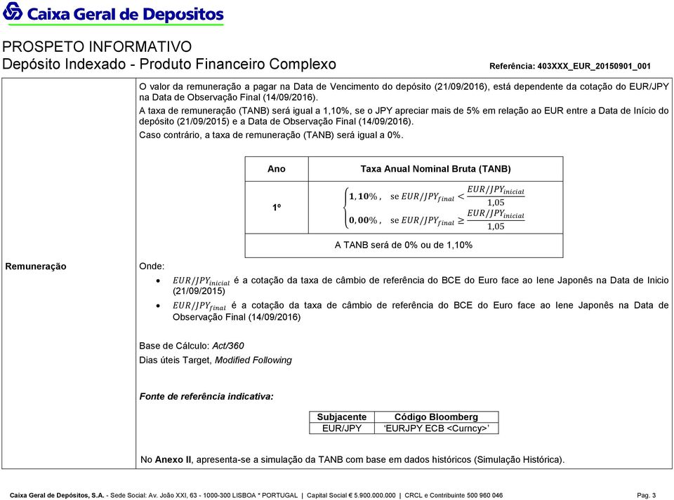 Caso contrário, a taxa de remuneração (TANB) será igual a 0%.