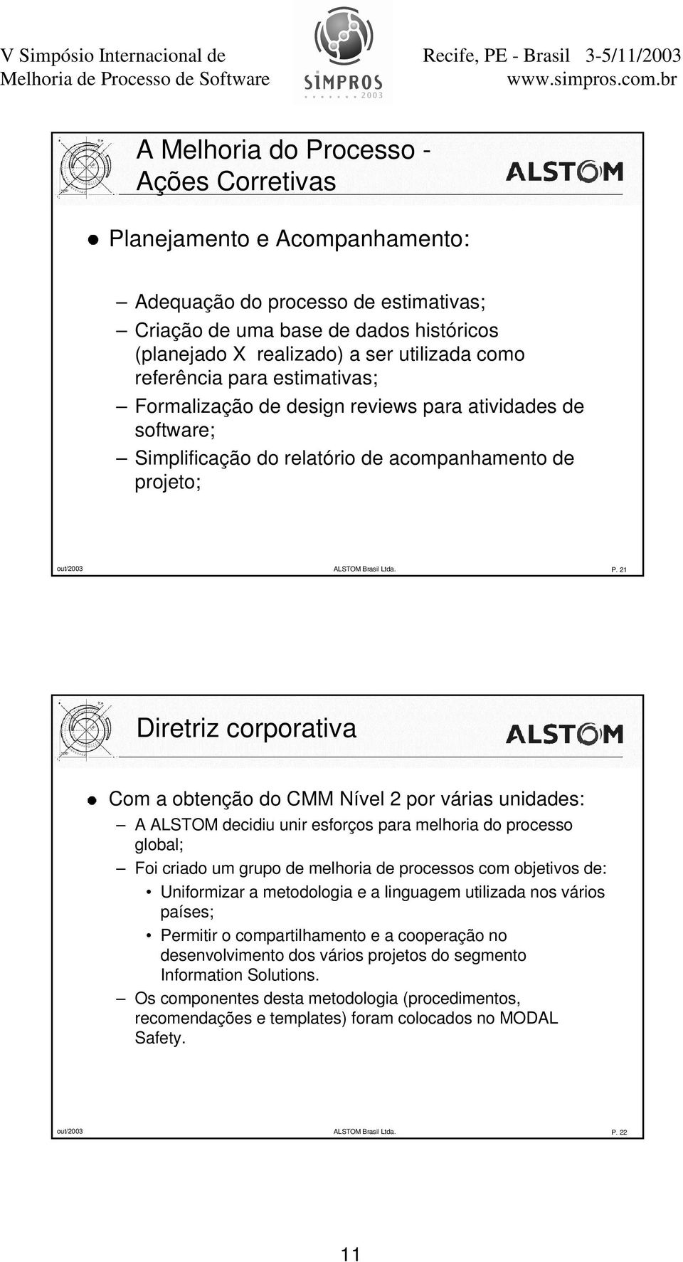 projeto; out/2003 ALTOM Brasil Ltda. P.