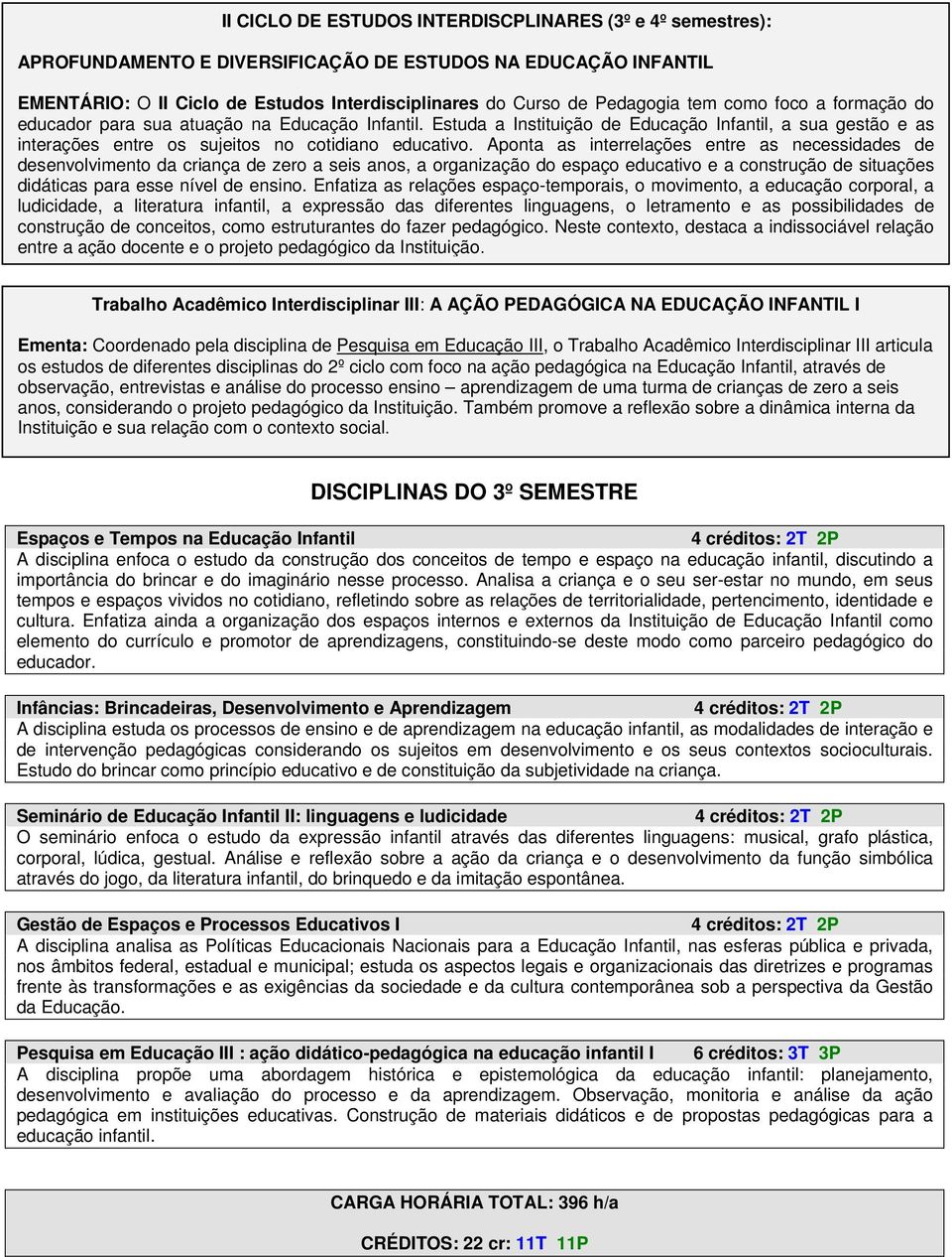 Aponta as interrelações entre as necessidades de desenvolvimento da criança de zero a seis anos, a organização do espaço educativo e a construção de situações didáticas para esse nível de ensino.