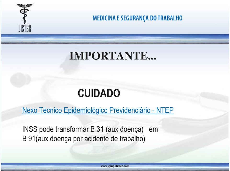 Previdenciário - NTEP INSS pode