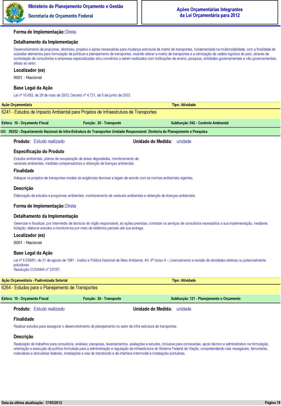 especializadas e/ou convênios a serem realizados com instituições de ensino, pesquisa, entidades governamentais e não governamentais, afetas ao setor. Lei nº 10.