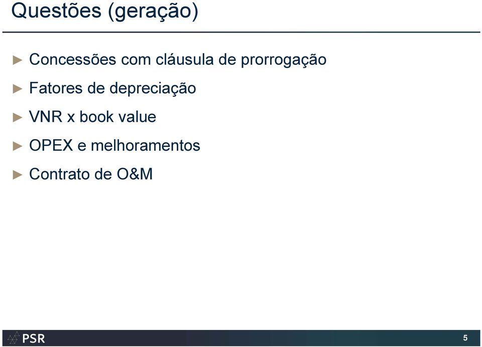 de depreciação VNR x book value