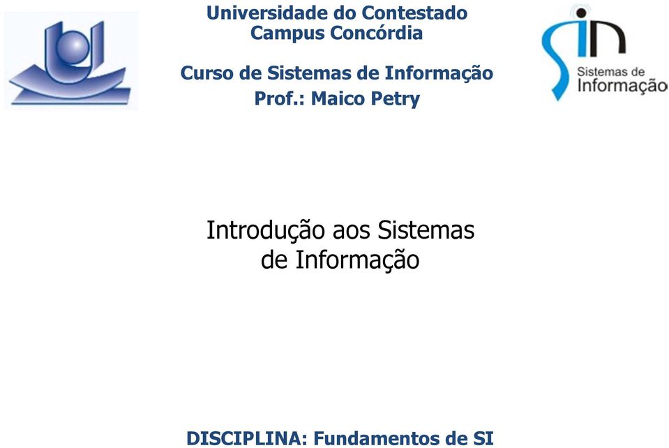 Informação Prof.