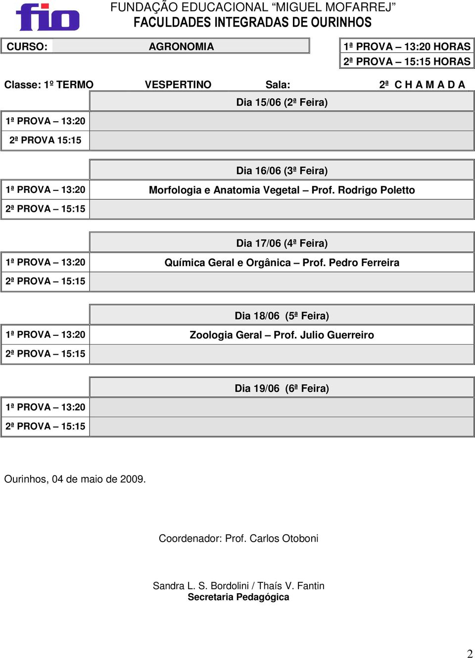 Anatomia Vegetal Prof.