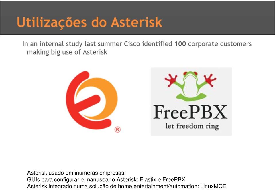 Elastix e FreePBX Asterisk integrado numa