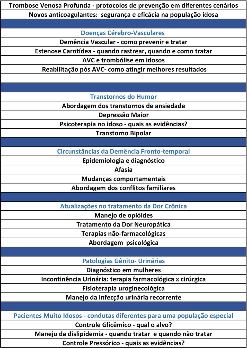 ansiedade Depressão Maior Psicoterapia no idoso - quais as evidências?