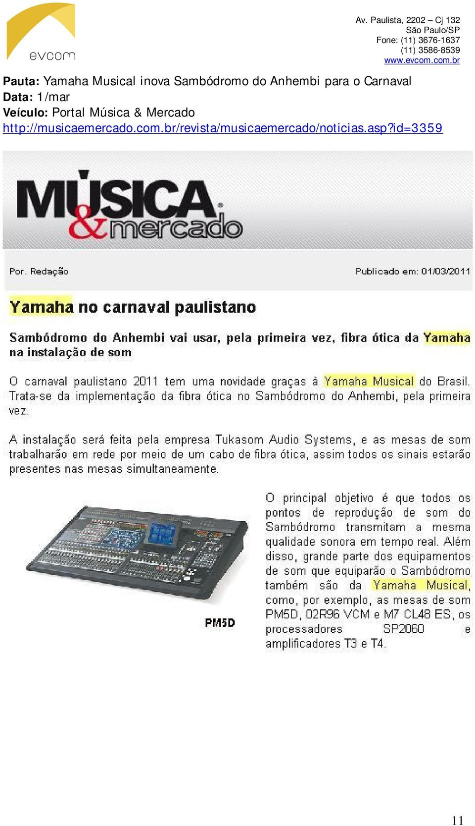 Portal Música & Mercado http://musicaemercado.