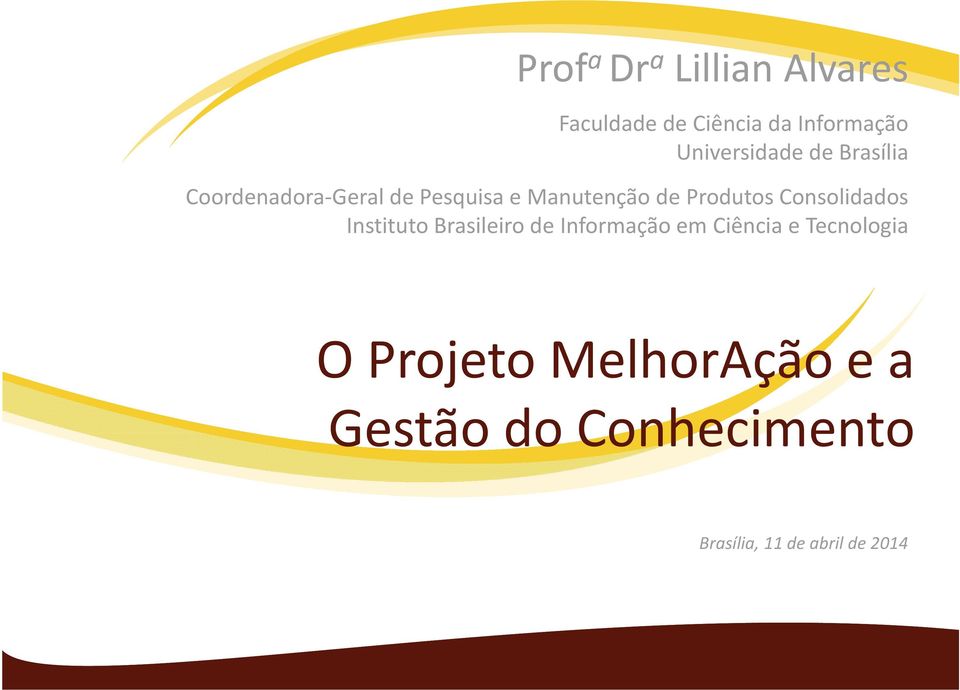 Produtos Consolidados Instituto Brasileiro de Informação em Ciência e