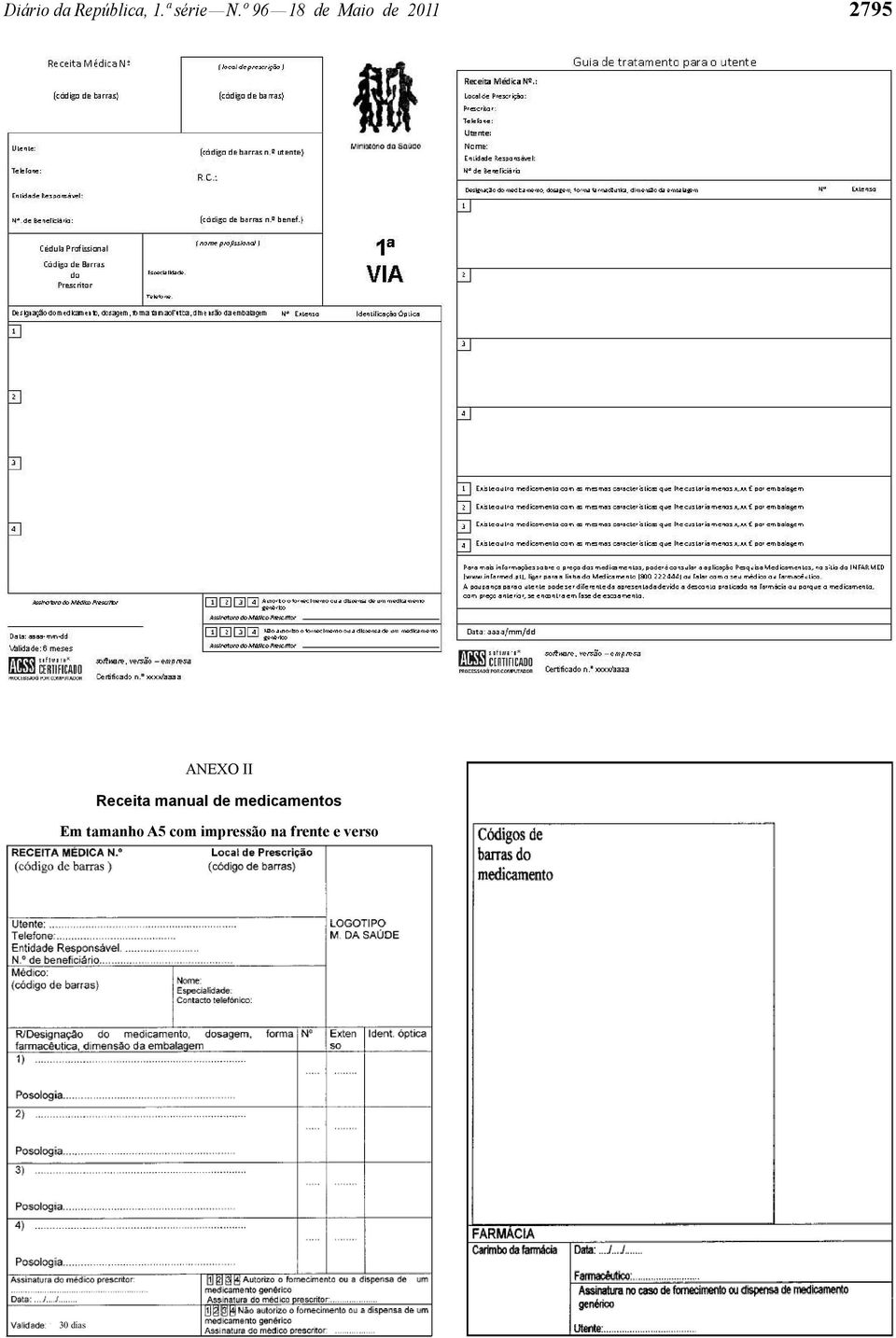 Receita manual de medicamentos Em