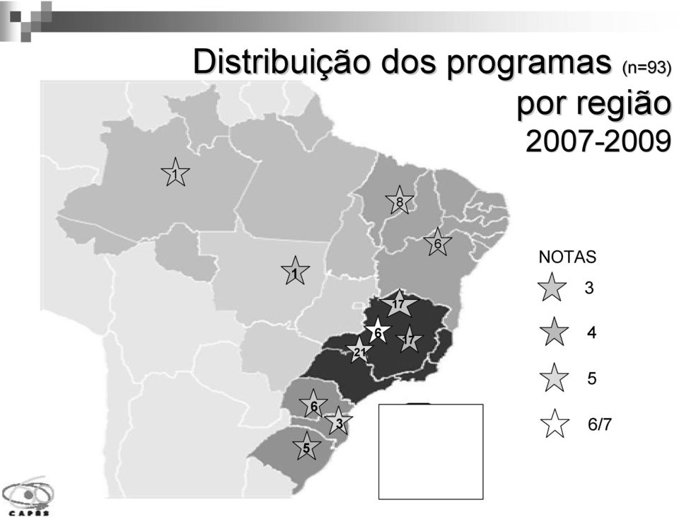 região 2007-2009 2009 8
