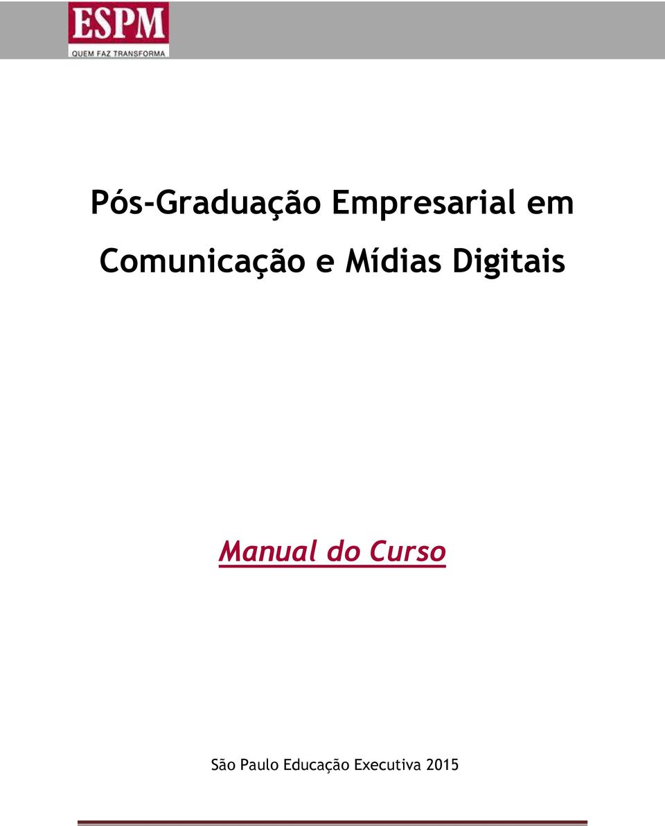 Digitais Manual do Curso