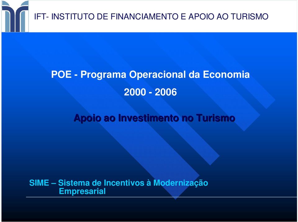 Investimento no Turismo SIME