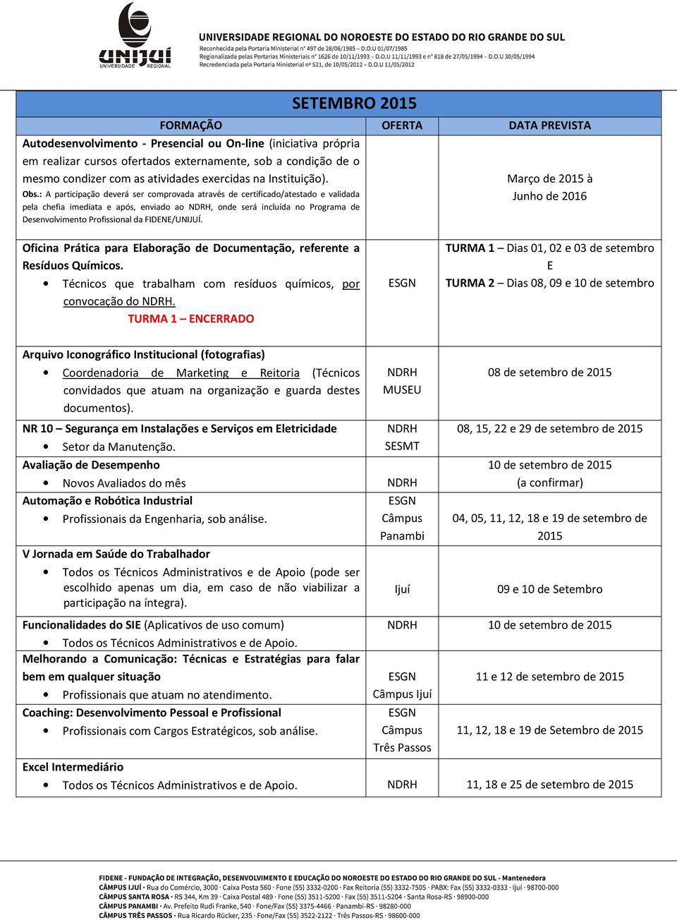 atuam na organização e guarda destes documentos). NR 10 Segurança em Instalações e Serviços em Eletricidade Setor da Manutenção.