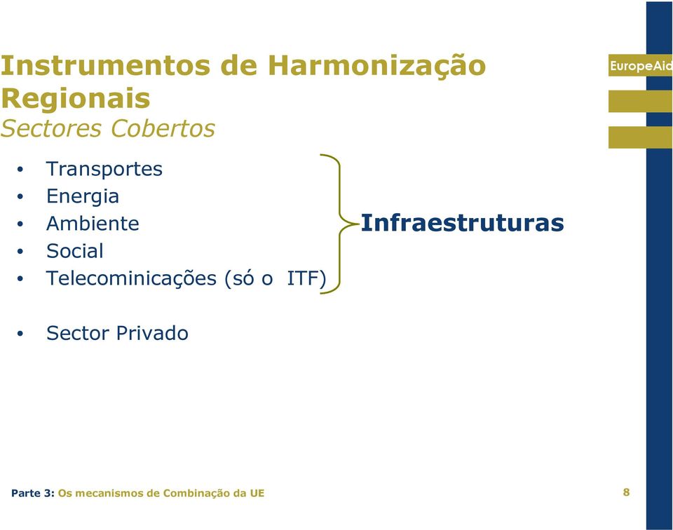 Telecminicações (só ITF) Infraestruturas