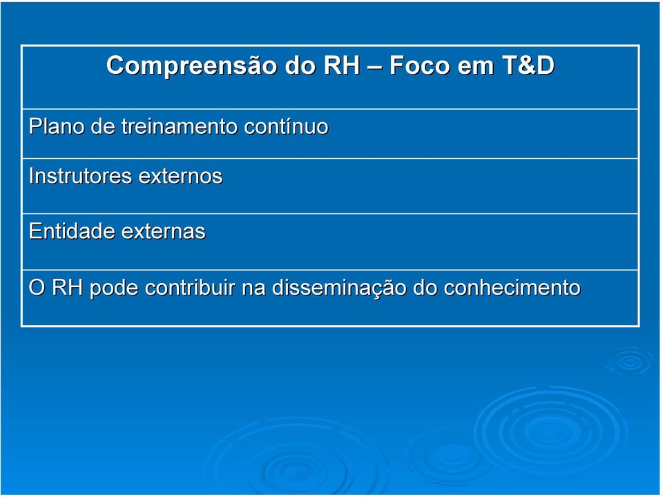 externos Entidade externas O RH pode