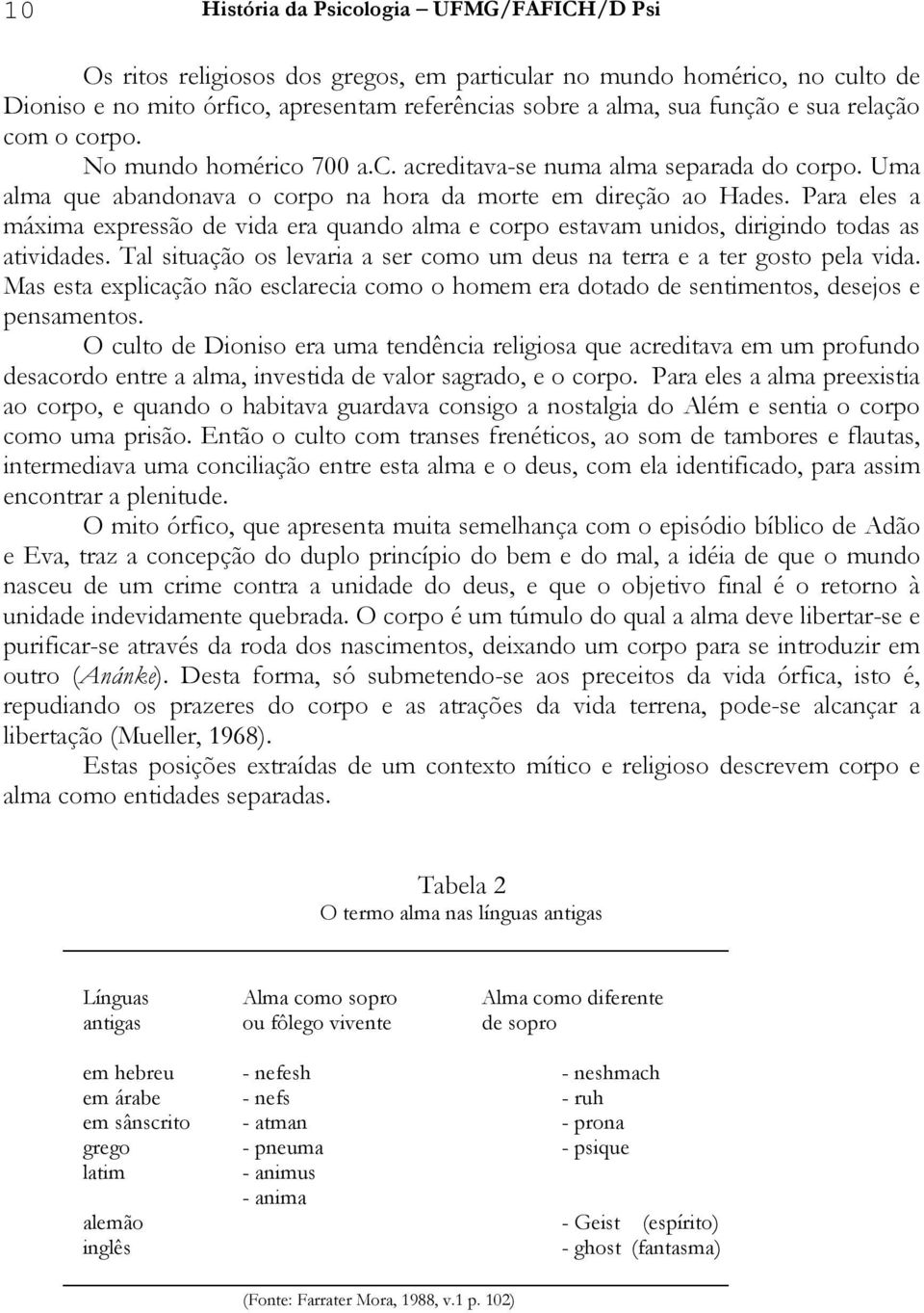 Para eles a máxima expressão de vida era quando alma e corpo estavam unidos, dirigindo todas as atividades. Tal situação os levaria a ser como um deus na terra e a ter gosto pela vida.