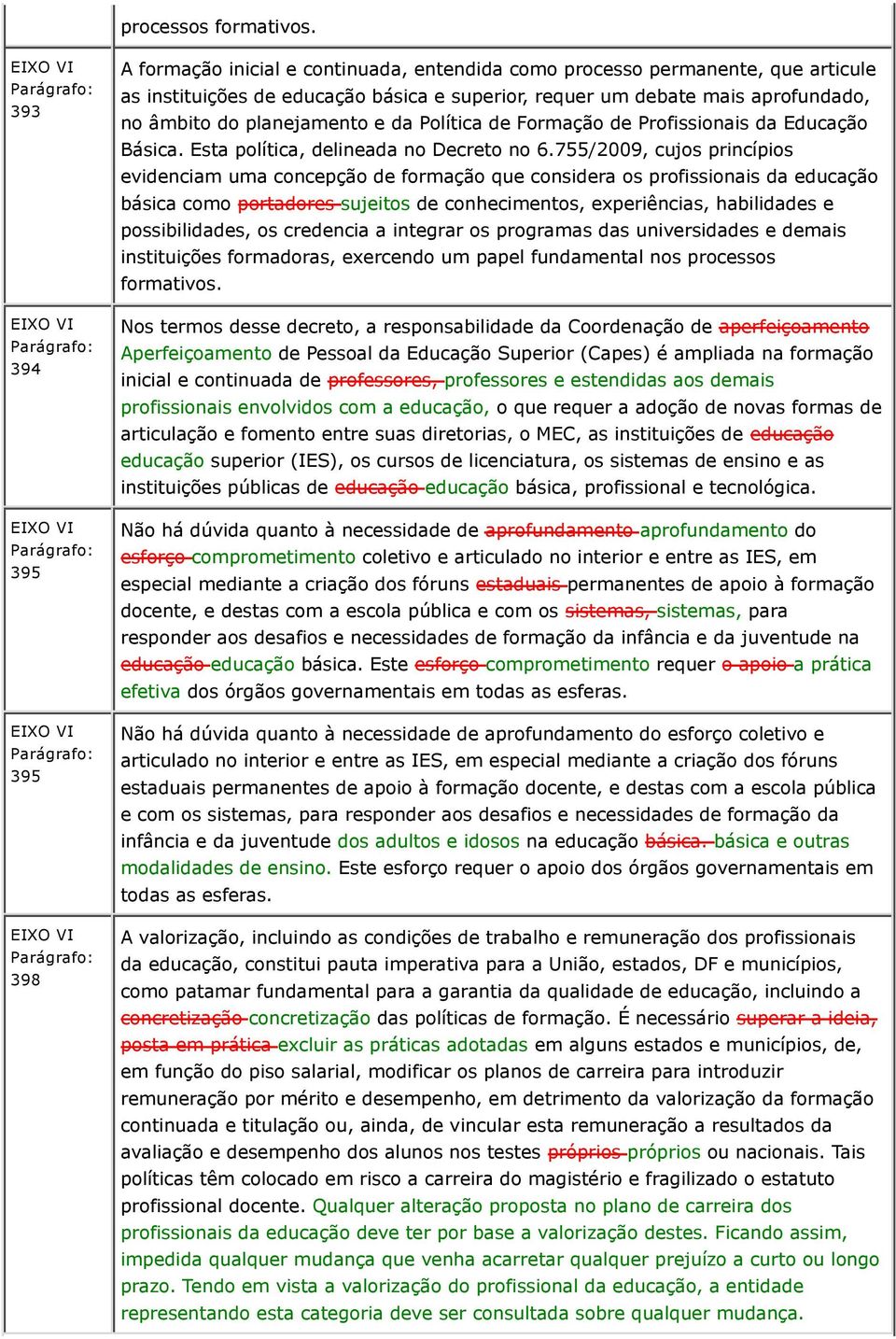 planejamento e da Política de Formação de Profissionais da Educação Básica. Esta política, delineada no Decreto no 6.