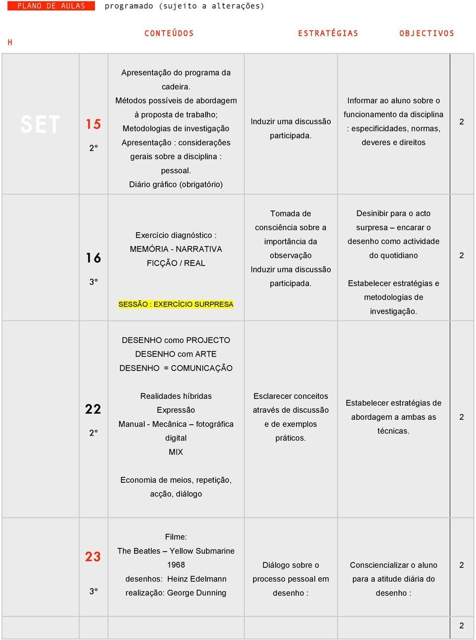 participada. funcionamento da disciplina : especificidades, normas, deveres e direitos pessoal.