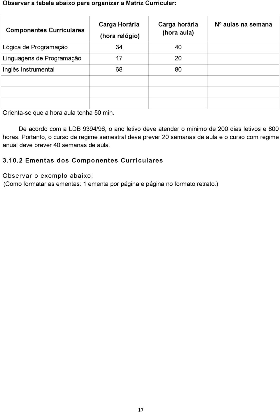 De acordo com a LDB 9394/96, o ano letivo deve atender o mínimo de 200 dias letivos e 800 horas.