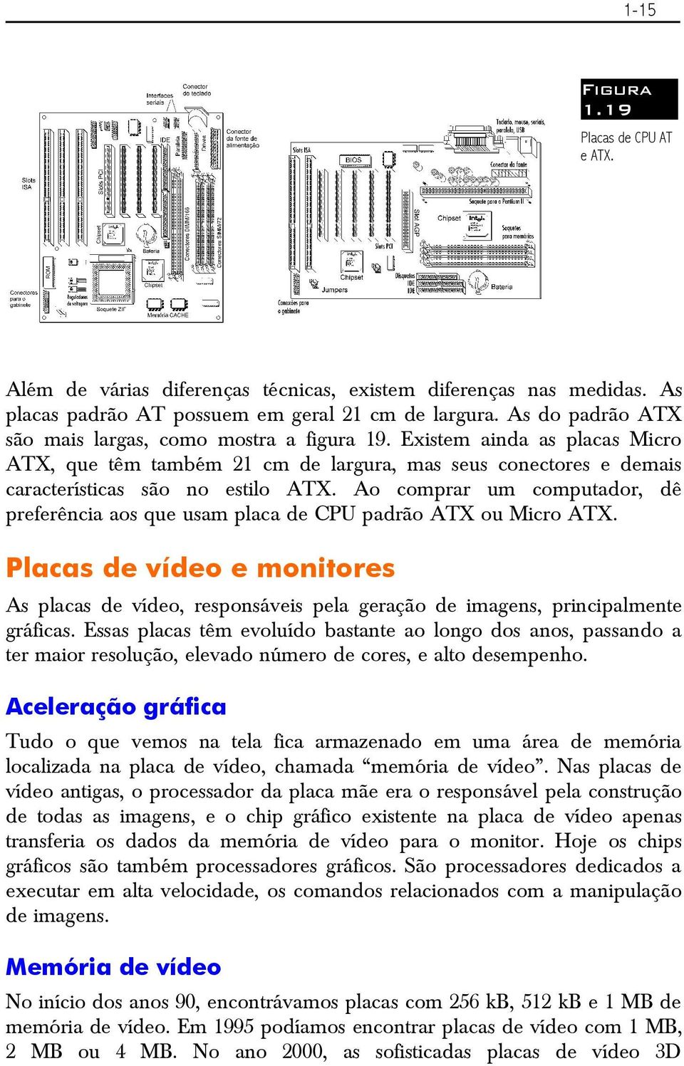 Ao comprar um computador, dê preferência aos que usam placa de CPU padrão ATX ou Micro ATX.