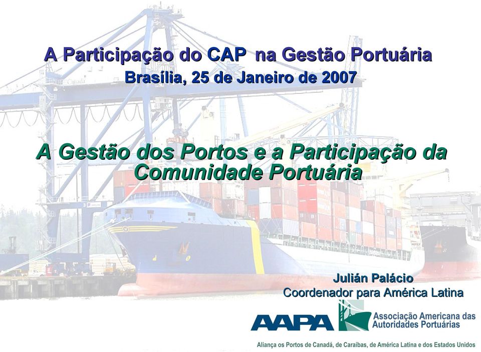 Portos e a Participação da Comunidade