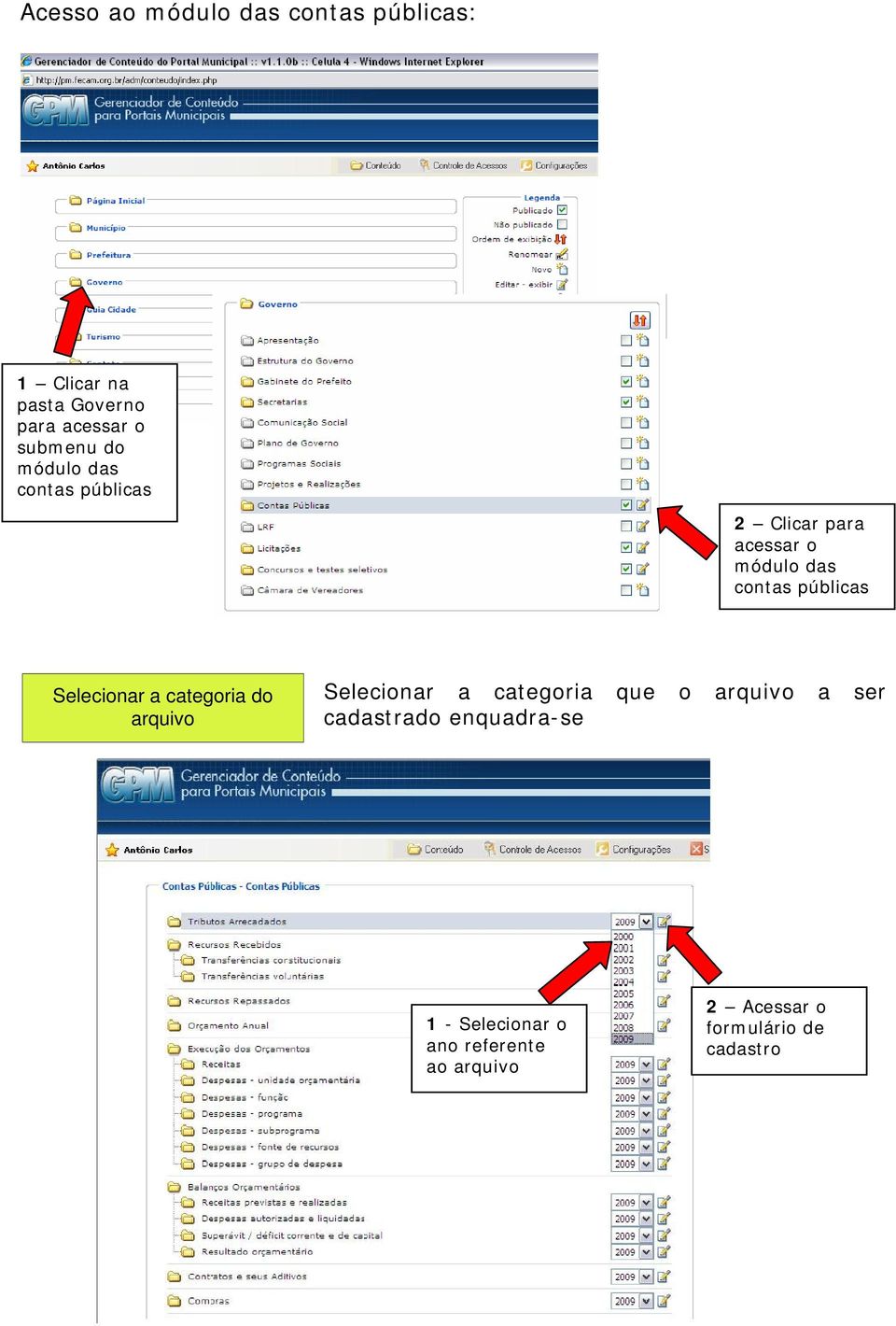 públicas Selecionar a categoria do arquivo Selecionar a categoria que o arquivo a ser