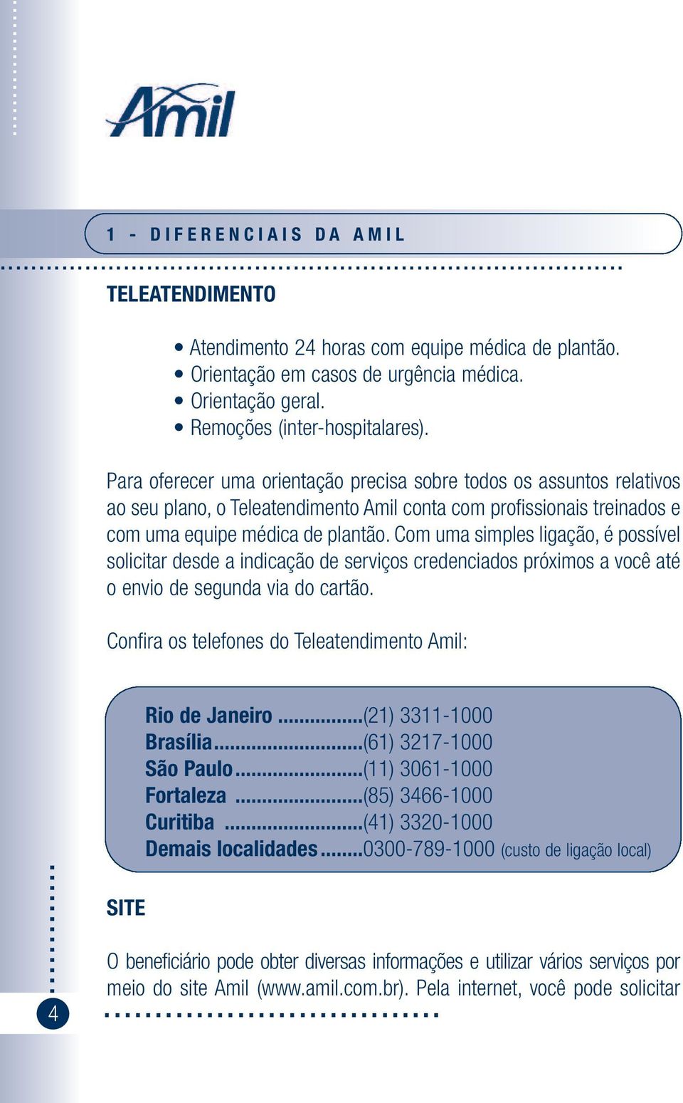 Para oferecer uma orientação precisa sobre todos os assuntos relativos ao seu plano, o Teleatendimento Amil conta com profissionais treinados e com uma equipe médica de plantão.