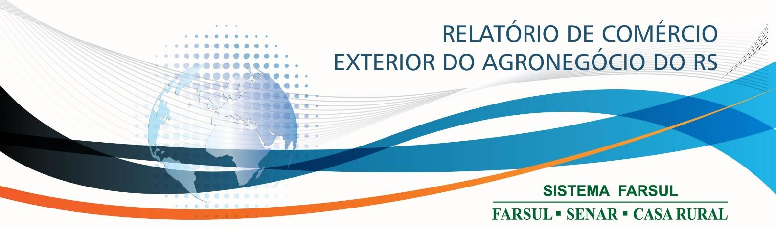Este relatório tem por objetivo apresentar os principais números referentes ao comércio exterior do agronegócio do Rio Grande do Sul no mês de fevereiro de 2016.