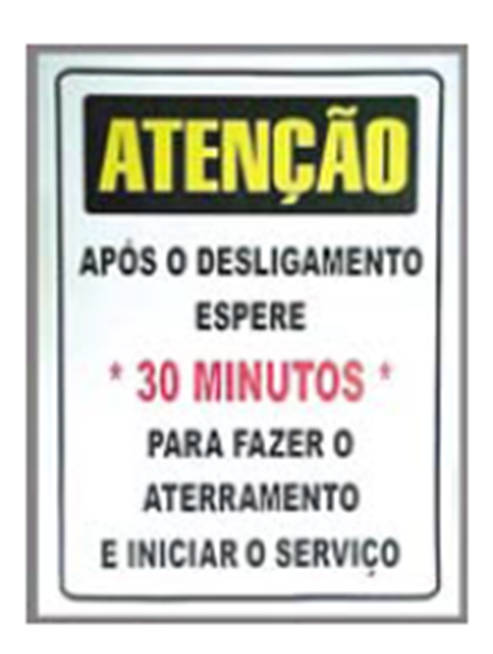 SINALIZAÇÃO DE SEGURANÇA - PLACAS Destinada a alertar quanto a possibilidade de exposição a ruído excessivo, quando for dada a partida automática de grupos auxiliares de emergência Destinada a