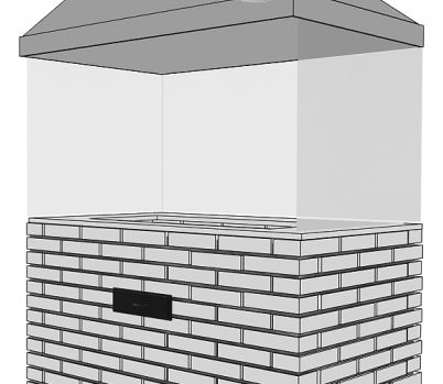 PASSO 8 - Altura sugerida para o Paravento Em caso de construir o PARAVENTO de alvenaria, continue erguendo as paredes laterais externas e a parede traseira, desde a 16ª fiada até a 26ª fiada (11
