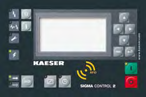 Compressão não lubrificada Fiável e segura mesmo em condições extremas Controlo SIGMA CONTROL O Sigma Control é um controlador desenvolvido para supervisionar o funcionamento de compressores em