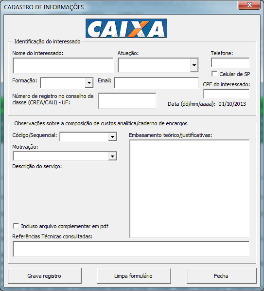 Procedimento para participar dessa Consulta 5) Abra Form_consulta_publica_SINAPI_Lote1_Contrapiso_01_a_32.