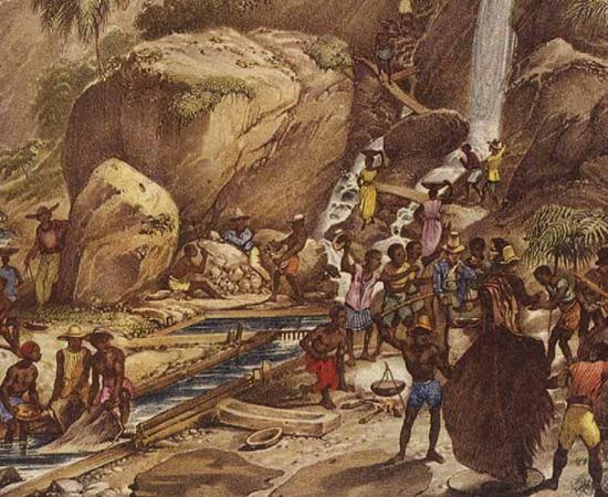 Descoberta de jazidas de ouro - 1693 As reservas do metal foram encontradas na região que hoje é ocupada por Minas Gerais.