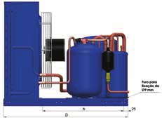 Dimensional Dimensões gerais Fixação W(mm) D(mm) H(mm) a(mm) b(mm) HCM/HCZ 019 700 500 442 660 300 HCM/HCZ 022 700 500 442 660 300 HCM/HCZ 028 800 600 548 760 400 HCM/HCZ 0 800 600 548 760 400