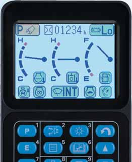 PC450-7 E SCAVADORA HIDRÁULICA EMMS EMMS (Equipment Management and Monitoring System) O EMMS é um sistema altamente sofisticado que controla e monitoriza todas as funções da escavadora.